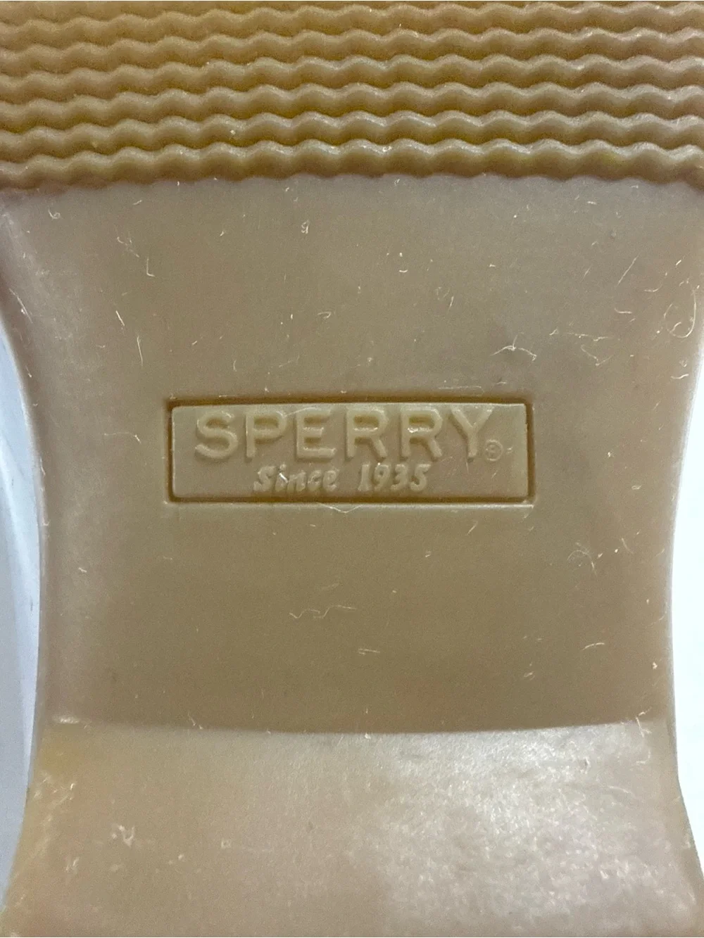 Sperry Women’s Shoes - White and Gray Interior Label